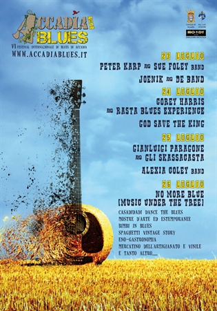 ACCADIA BLUES 2015 VI Festival Internazionale di Blues di Accadia 'Quando il blues arriva in paese'