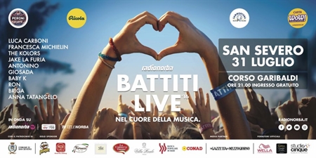 “Radionorba Battiti Live 2016”, cresce l'attesa per la tappa di San Severo