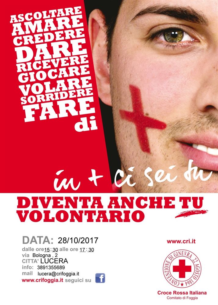 Corso di formazione per aspiranti volontari della Croce Rossa Italiana sede di Lucera